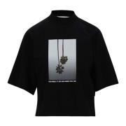 Zwarte Mirage Katoenen T-shirt Palm Angels , Black , Dames