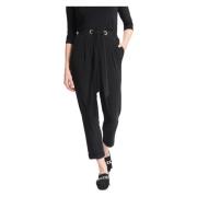 Oversized Zwarte 3/4 Broek Joseph Ribkoff , Black , Dames