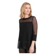 Losse blouse met gestileerde print Joseph Ribkoff , Black , Dames