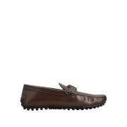 Vintage-geïnspireerde bruine platte schoenen Tod's , Brown , Heren