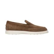 Bruine Suède Loafers voor Heren Tod's , Brown , Heren