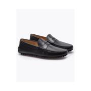 Leren Mocins met Decoratieve Band Tod's , Black , Dames