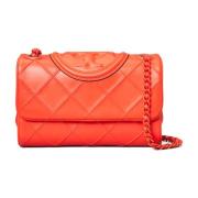 Kleine Fleming Zachte Schoudertas Tory Burch , Red , Dames