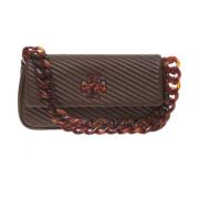 Stijlvolle Marrone e Osso Schoudertas Tory Burch , Brown , Dames