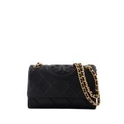 Zachte Kleine Hobo Tas - Zwart Leer Tory Burch , Black , Dames