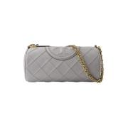 Grijze leren tas Tory Burch , Gray , Dames