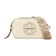 Nieuwe Ivory Mini Crossbody Tas Tory Burch , Beige , Dames