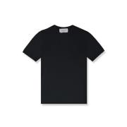 Logo Print Basic Tee Baldessarini , Black , Heren