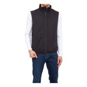 Basisvest. Paul & Shark , Black , Heren