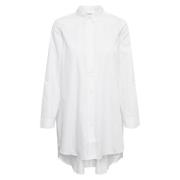 Trendy Oversized Shirt InWear , White , Dames
