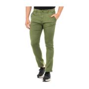 Groene broek met knoop- en ritssluiting La Martina , Green , Heren