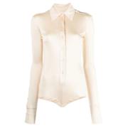 Stijlvolle Shirts Sportmax , Beige , Dames