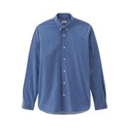 Vintage Denim Overhemd Woolrich , Blue , Heren