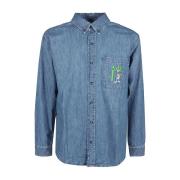 Denim Shirts Iuter , Blue , Heren