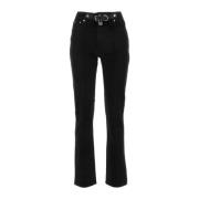 Zwarte Denim Jeans - Stijlvol en Trendy JW Anderson , Black , Dames