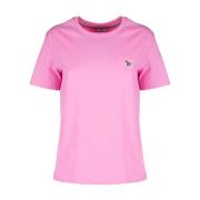 Roze Zebra Logo T-shirt PS By Paul Smith , Pink , Dames