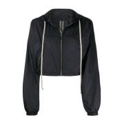 Mini Windbreaker Jacket Rick Owens , Black , Dames