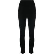 Bijgesneden broek met hoge taille Khaite , Black , Dames