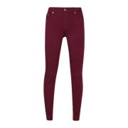 Divine Slim Fit Damesbroek Liu Jo , Red , Dames