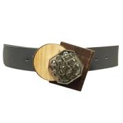 Pre-owned Leather belts Missoni Pre-owned , Gray , Dames