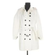 Pre-owned Polyester outerwear Burberry Vintage , White , Dames