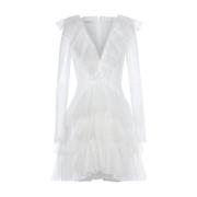 Tule Jurk met Plooien Philosophy di Lorenzo Serafini , White , Dames