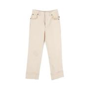 Pre-owned Cotton jeans Chloé Pre-owned , Beige , Dames
