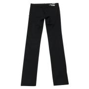 Zwarte katoenen jeans met metalen studs Gucci Vintage , Black , Dames
