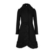 Pre-owned Wool outerwear Moschino Pre-Owned , Black , Dames
