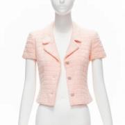 Pre-owned Nylon outerwear Chanel Vintage , Pink , Dames