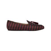 Rode Zijden Loafer met Ovalina Detail Charles Philip Shanghai , Red , ...