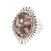 Ocean Jasper Zilveren Ring Jalan Jalan , Multicolor , Unisex