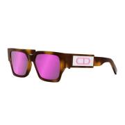 Havana/Anders Gradient Spiegel Violet Zonnebril Dior , Brown , Dames