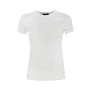 Basis T-Shirt Elisabetta Franchi , White , Dames