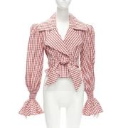 Pre-owned Cotton tops Balmain Pre-owned , Red , Dames