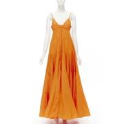 Pre-owned Cotton dresses Jacquemus Pre-owned , Orange , Dames