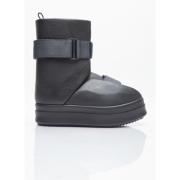 Leren Chunky Sole Splint Laarzen Rick Owens , Black , Heren