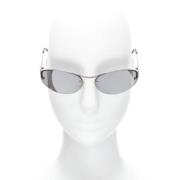 Pre-owned Metal sunglasses Versace Pre-owned , Gray , Dames