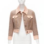 Pre-owned Denim outerwear Chanel Vintage , Pink , Dames