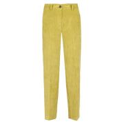 Gele Corduroy Broek Skills & Genes , Yellow , Dames