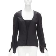 Pre-owned Silk tops Yves Saint Laurent Vintage , Black , Dames