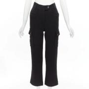 Pre-owned Wool bottoms Chanel Vintage , Black , Dames