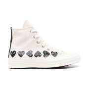 Beige High-Top Chuck Taylor Sneakers Comme des Garçons , Beige , Dames