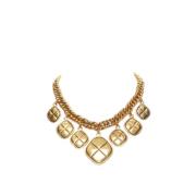 Pre-owned Metal necklaces Chanel Vintage , Yellow , Dames