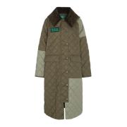 Quilted Burghley Jas Barbour , Green , Dames