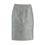 Polyester Broeken-Shorts-Rokken, Bloemmotief Geplooide Rok Burberry , ...