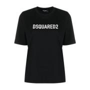 Bedrukte T-shirts en Polos Dsquared2 , Black , Dames