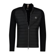 Zwart Zip-through Sweatshirt Hugo Boss , Black , Heren
