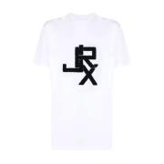 Contrasterend Logo Heren T-Shirt John Richmond , White , Heren