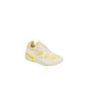 LCS R850 sneakers in gaas en leer le coq sportif , Yellow , Dames